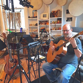 Recording <i>Gratiarum Actio Redux</i> at Stonehouse Sound in 01 2018. Photo by John D.S. Adams.